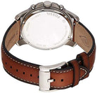 Fossil FS5210 Grant Chronograph Blue Roman Dial Brown Leather Strap Men's Watch