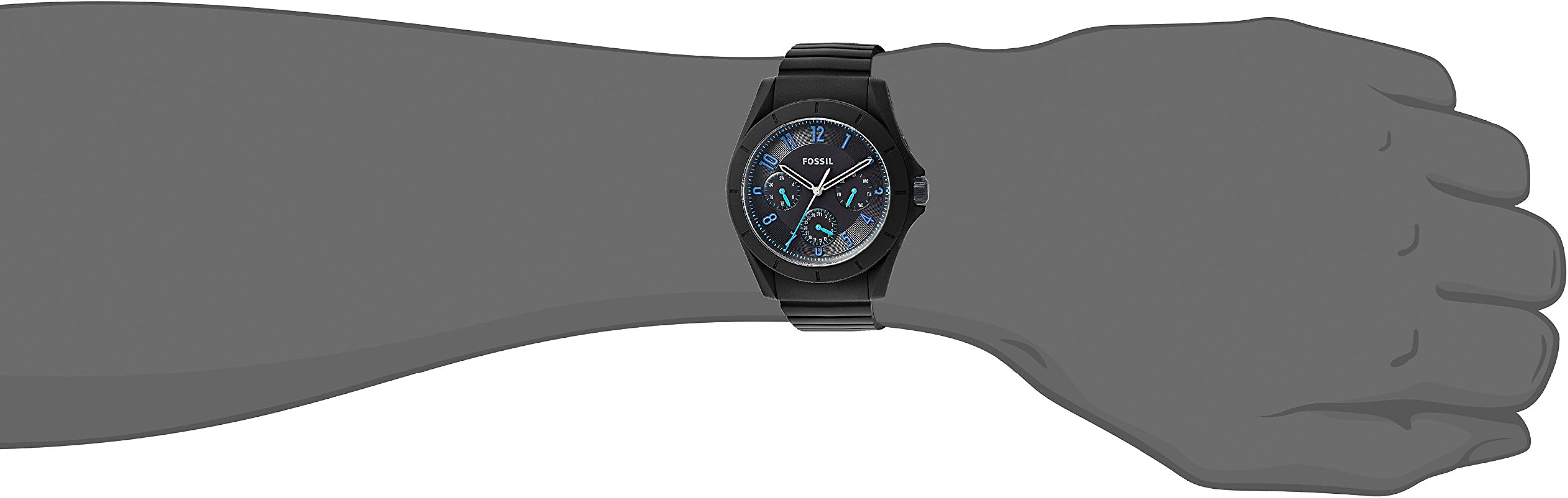 Fossil FS5222 Poptastic Black Silicone Men's Watch