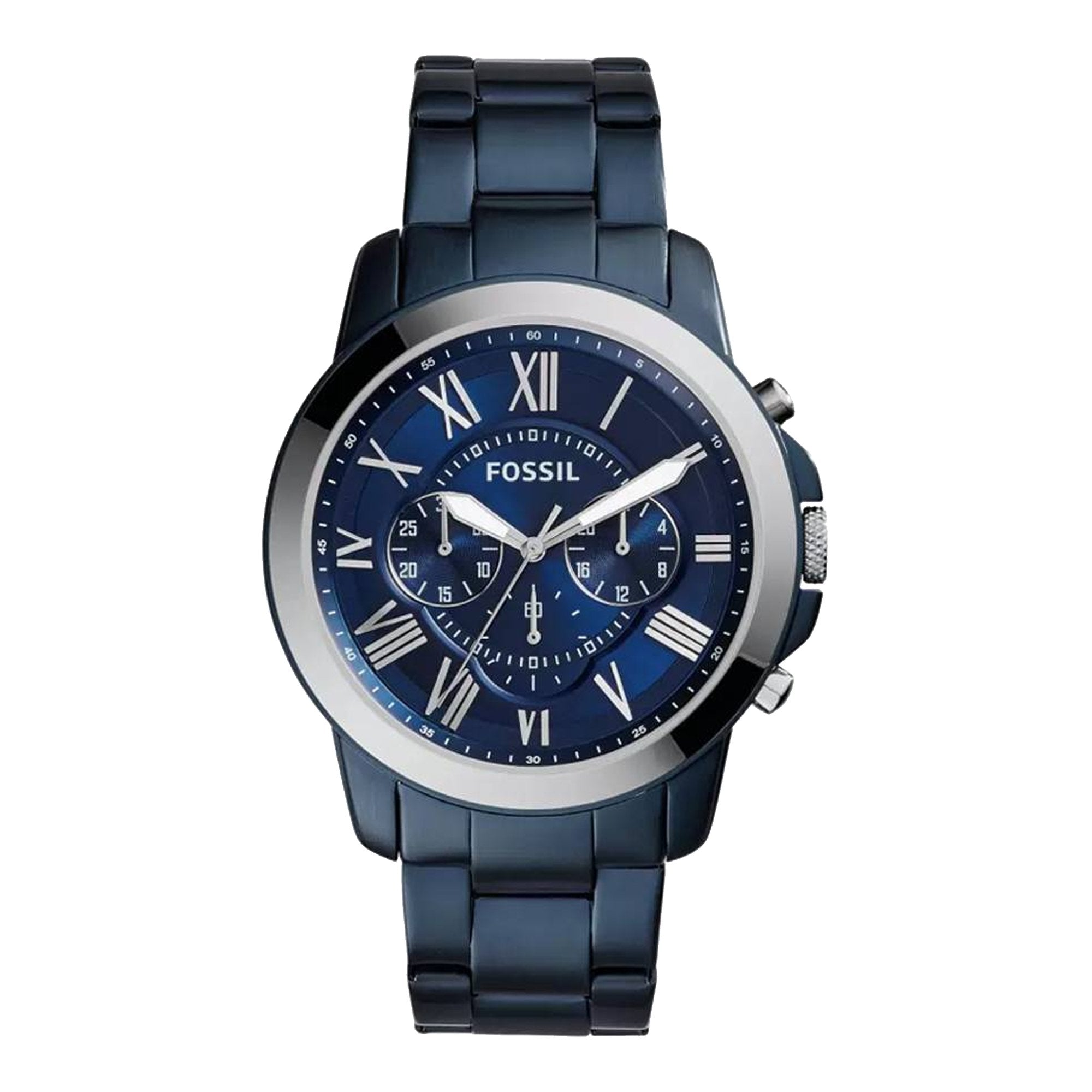 Fossil FS5230 Grant Blue Dial Men's Watch – WATCH ACES