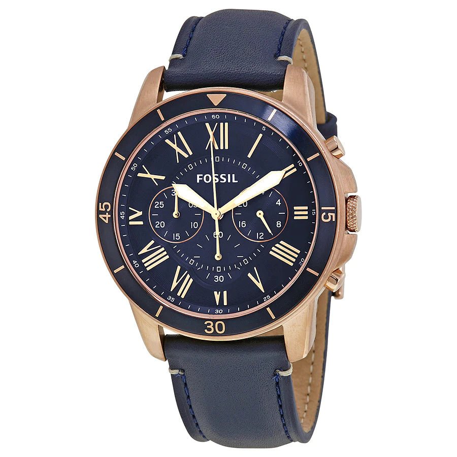 Fossil FS5237 Grant Sport Blue Dial Men's Watch – WATCH ACES