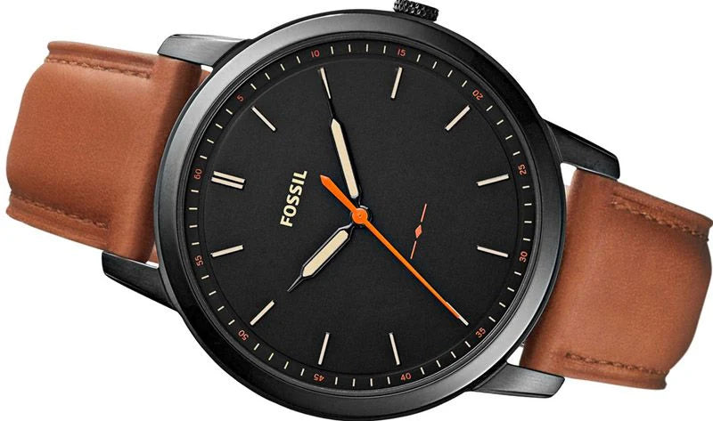 Fossil FS5305 The Minimalist Three-Hand Black-Tone Stainless Steel Men's Watch