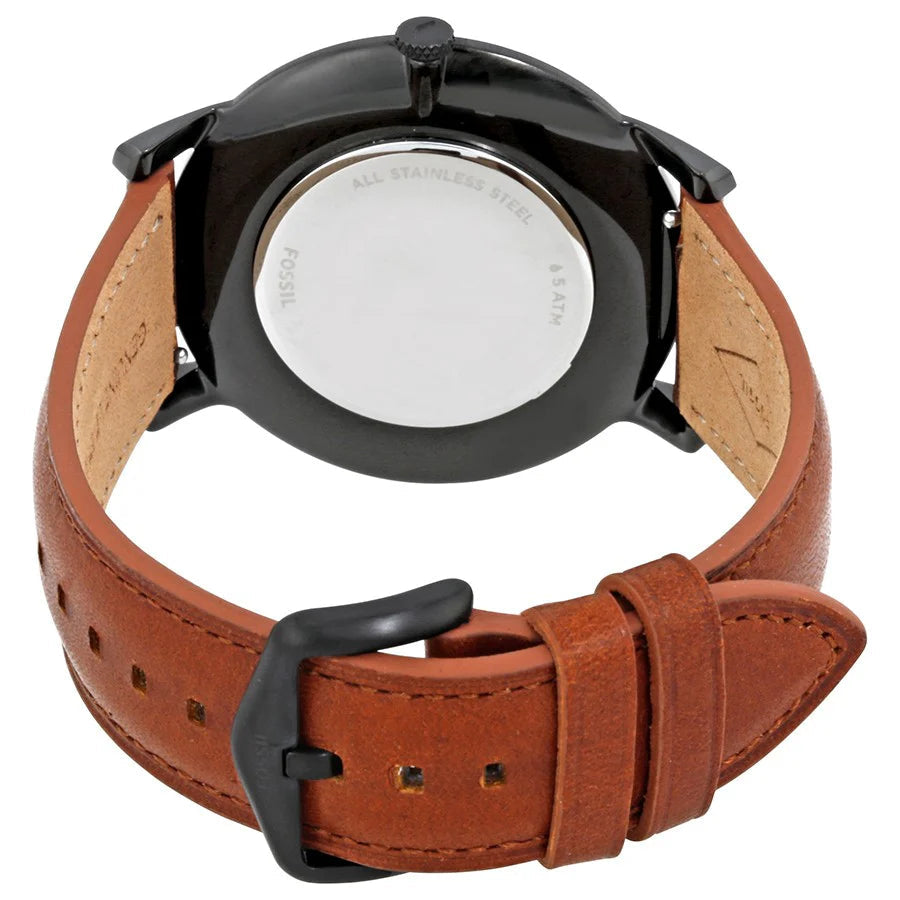 Fossil FS5305 The Minimalist Three-Hand Black-Tone Stainless Steel Men's Watch