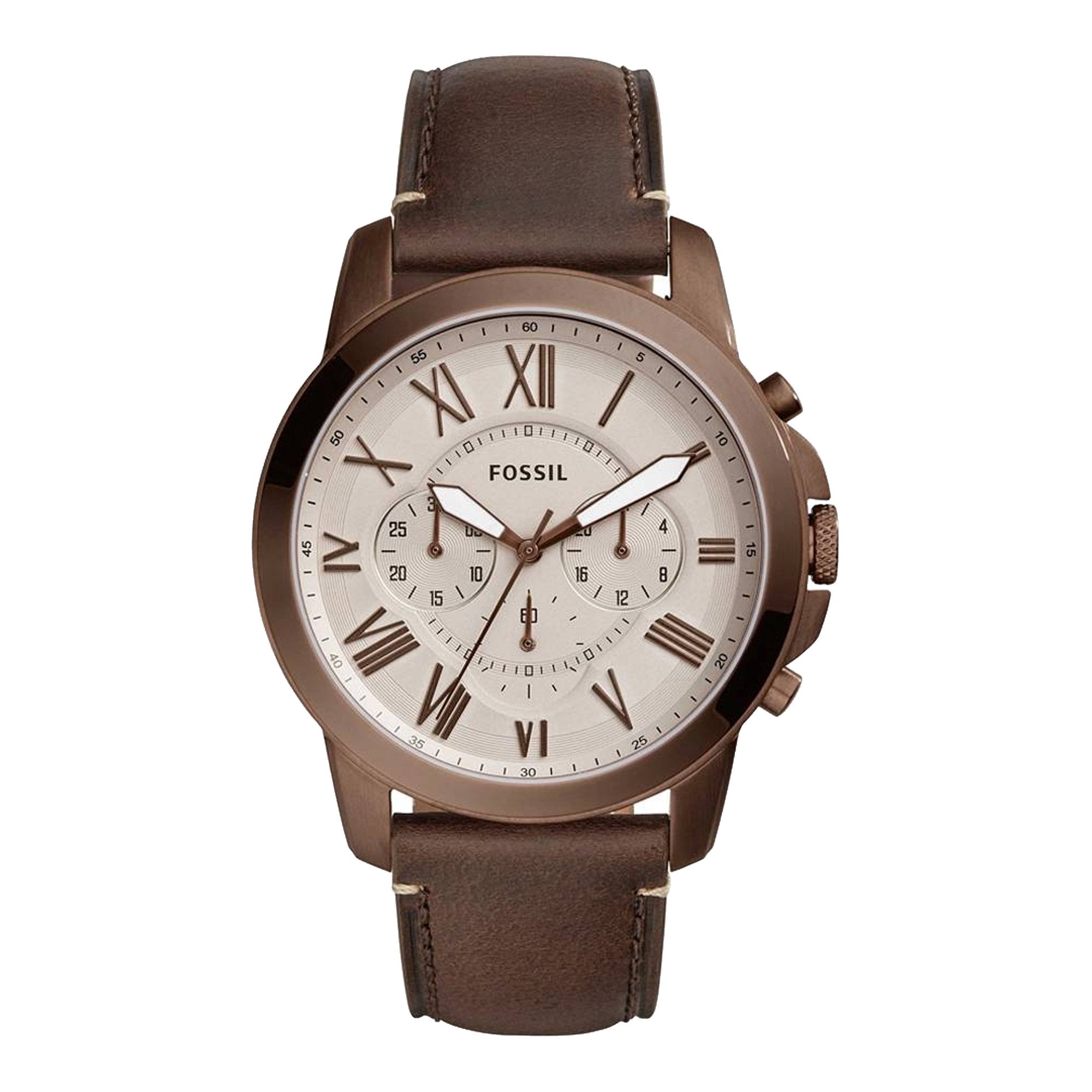 Fossil FS5344 Grant Brown Leather Watch