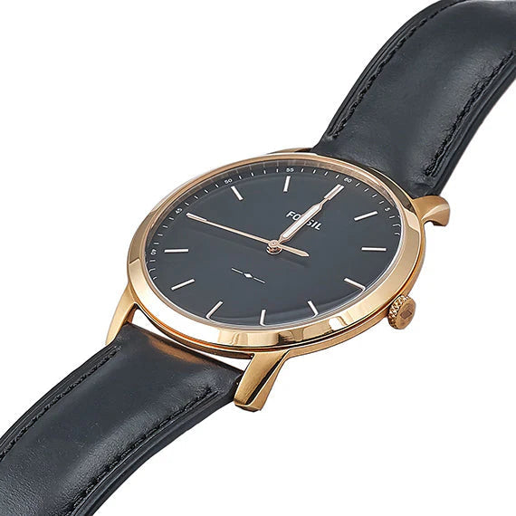 Fossil FS5376 The Minimalist Black Leather Women's Watch