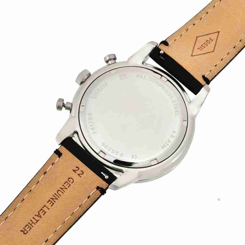 Fossil FS5396 Townsman Black Leather Men's Watch