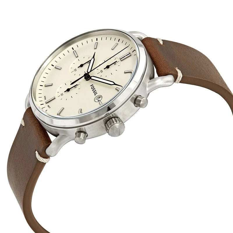 Fossil FS5402 Commuter Cream Dial Men's Watch