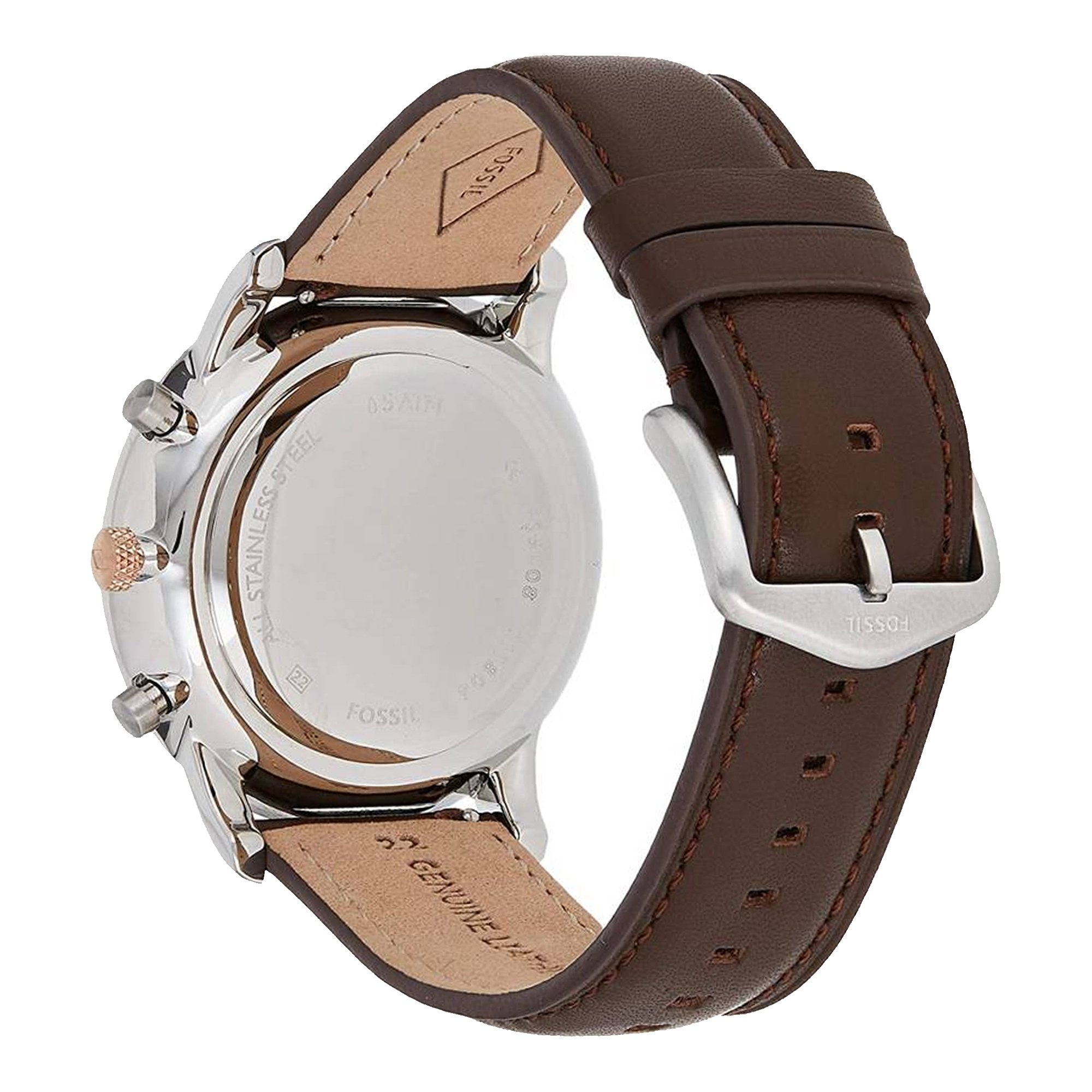 Fossil FS5408 Neutra Chronograph Dial Light Brown Leather Men's Watch