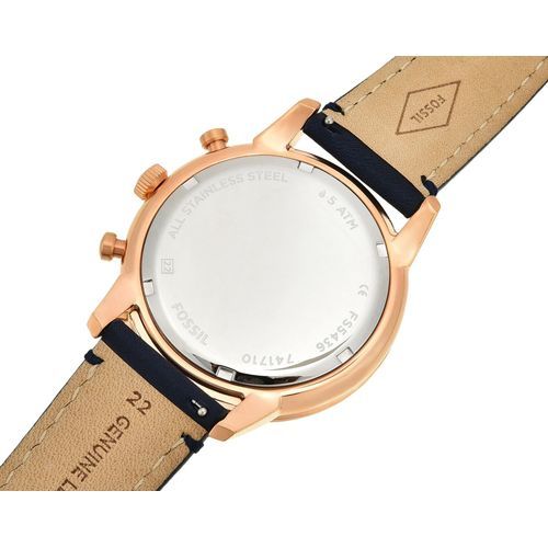 Fossil FS5436 Townsman Navy Leather Men's Watch
