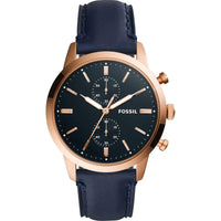 Fossil FS5436 Townsman Navy Leather Men's Watch