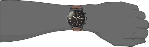 Fossil FS5437 Townsman Chronograph Brown Satin Dial Men's Watch