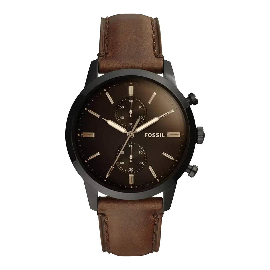 Fossil FS5437 Townsman Chronograph Brown Satin Dial Men's Watch