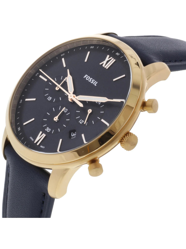 Fossil FS5454 Neutra Navy Leather Men's Watch