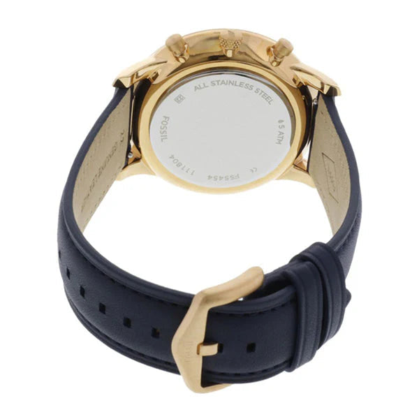 Fossil FS5454 Neutra Navy Leather Men's Watch