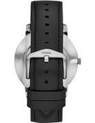 Fossil FS5497 The Minimalist Carbon Series Black Leather Men's Watch