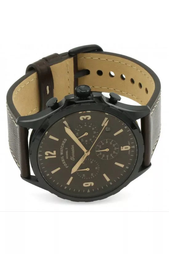 Fossil FS5608 Forrester Black-Tone Stainless Steel Men's Watch