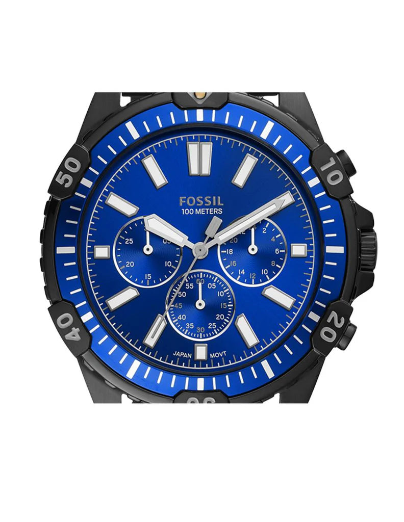 Fossil FS5695 Garrett Black Silicone Men's Watch