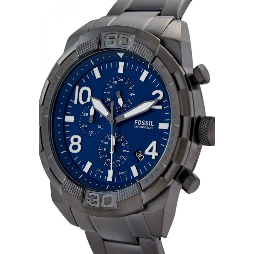 Fossil FS5711 Bronson Chronograph, Smoke-Tone Stainless Steel Men's Watch