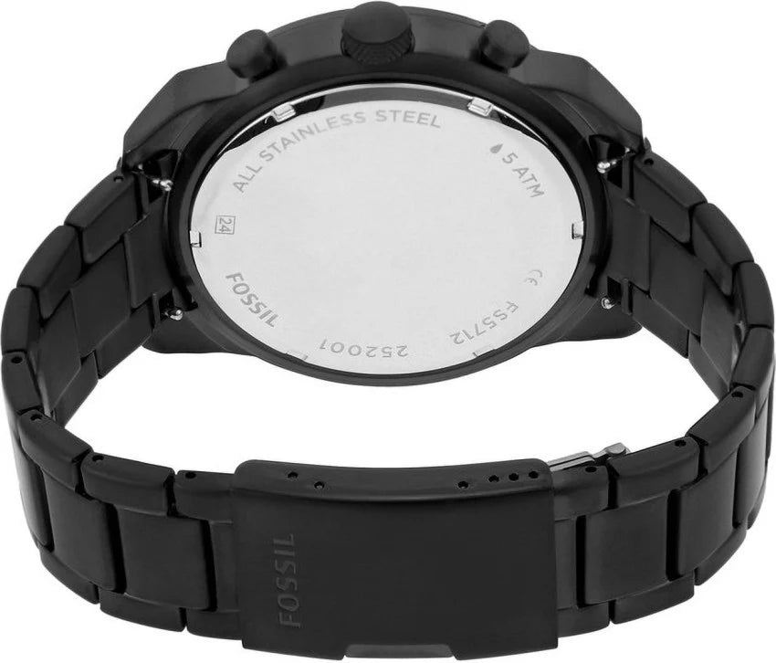 Fossil FS5712 Bronson Black Stainless Steel Men's Watch