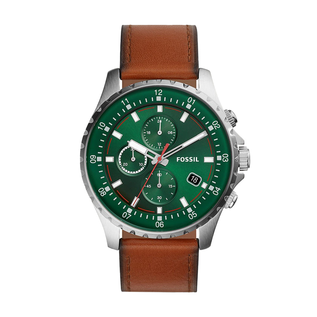 Fossil FS5734 Chronograph Brown Leather Men's Watch