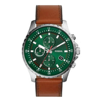 Fossil FS5734 Quartz Leather Strap Green Men’s Watch