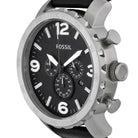 Fossil JR1436 Nate Chronograph Black Dial Men's Watch