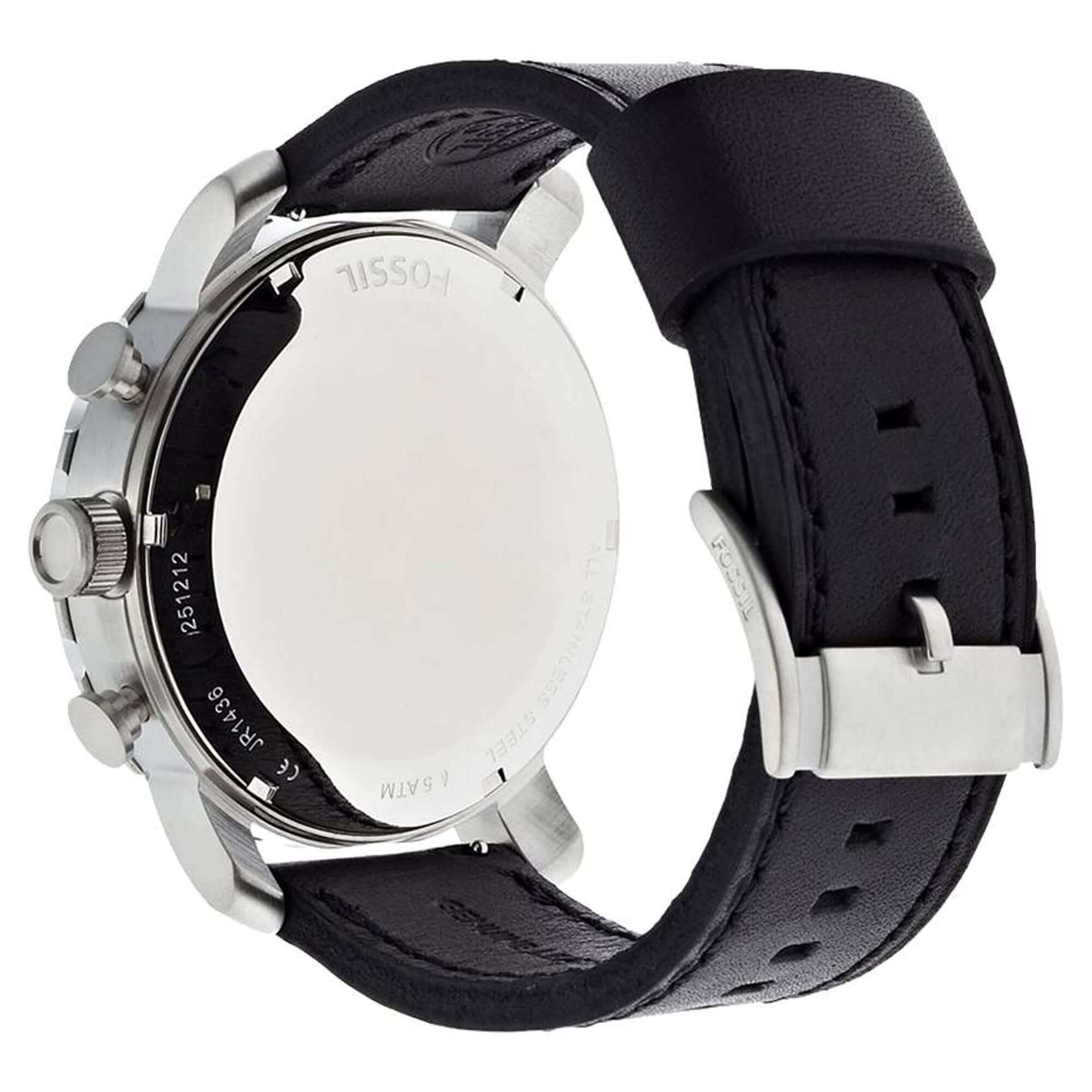 Fossil JR1436 Nate Chronograph Black Dial Men's Watch