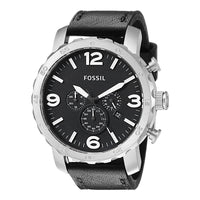 Fossil JR1436 Nate Chronograph Black Dial Men's Watch