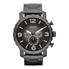 Fossil JR1437 Nate Chronograph Smoke Grey Dial Men's Watch