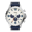 Fossil JR1480 Nate Chronograph Beige Dial Men's Watch