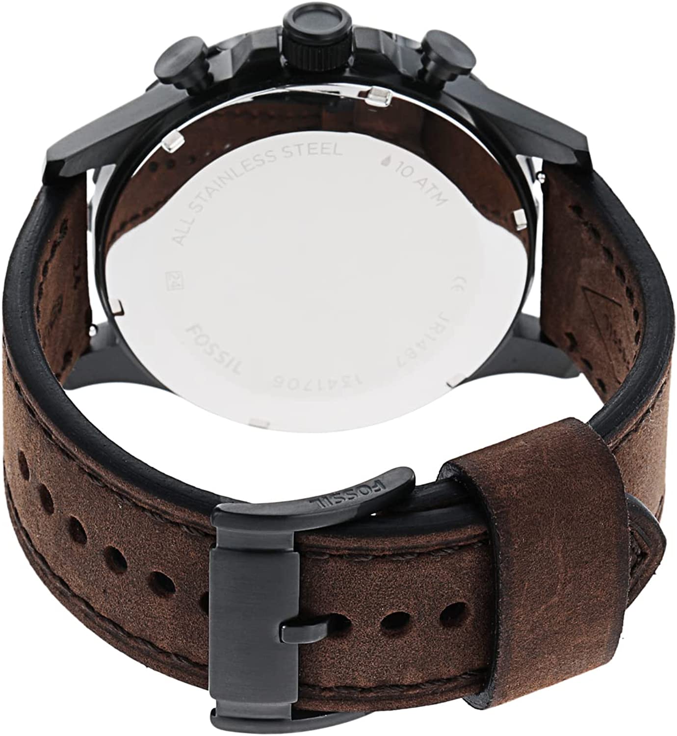 Fossil JR1487 Nate Chronograph Brown Dial Men's Watch