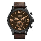 Fossil JR1487 Nate Chronograph Brown Dial Men's Watch