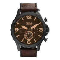 Fossil JR1487 Nate Chronograph Brown Dial Men's Watch