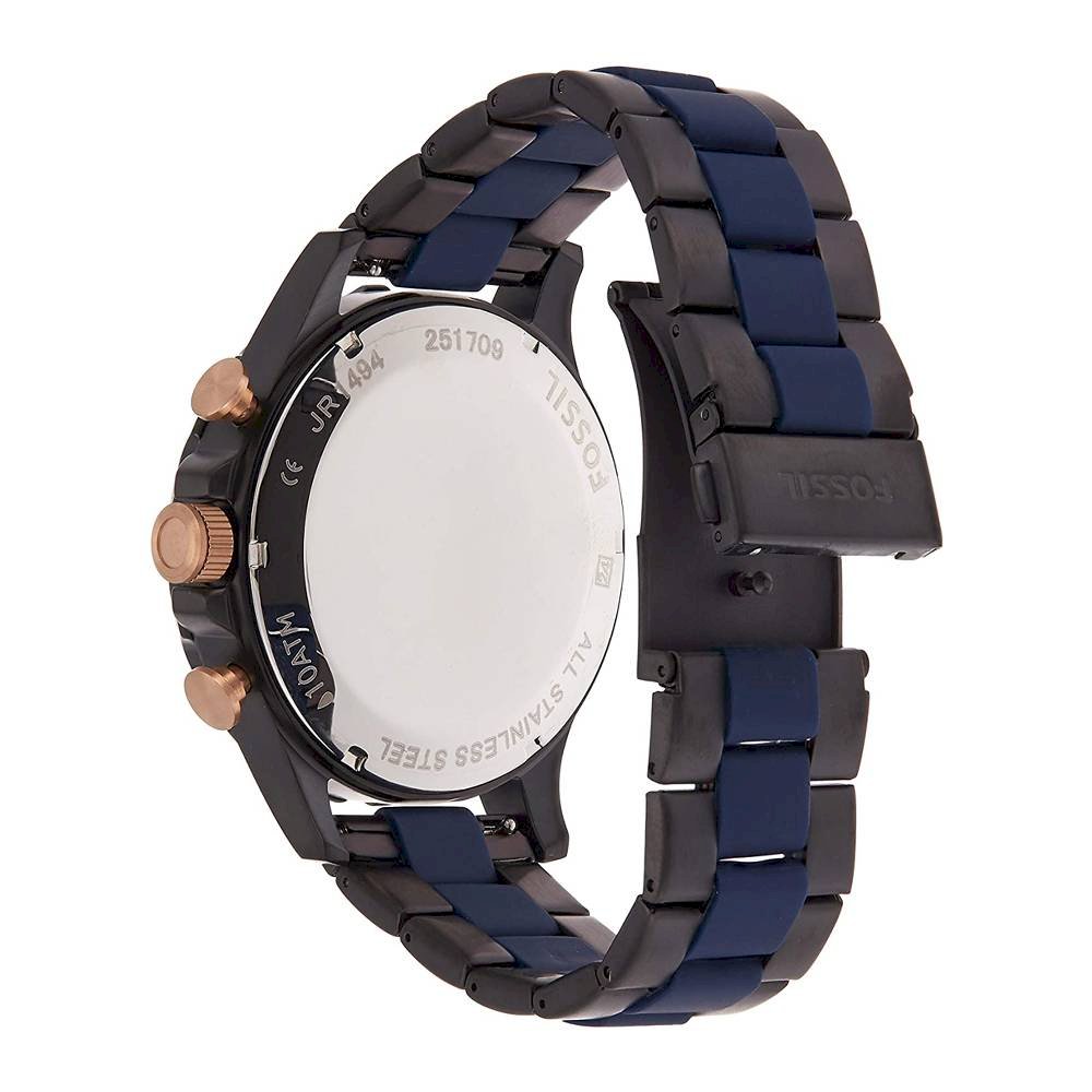 Fossil JR1494 Nate Chronograph Blue Dial Men's Watch