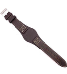Fossil JR1505 Nate Chronograph Dial Brown Leather Strap Men's Watch