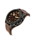 Fossil JR1511 Nate Chronograph Black Dial Men's Watch