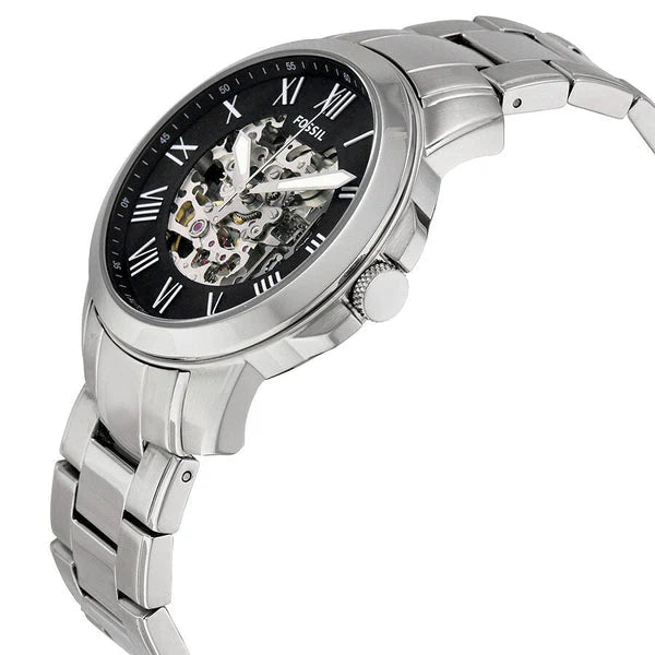 Fossil ME3055 Grant Black Skeleton Dial Men's Watch