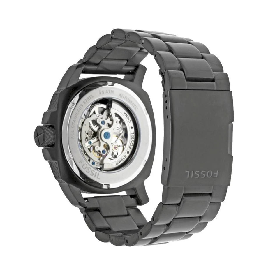 FOSSIL 自動巻き時計 ME3080 ブラック Amazon.co.jp: Fossil Men's Modern Machine ME3080 Black