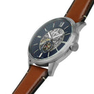 Fossil ME3154 Townsman Automatic Skeleton Blue Dial Men's Watch