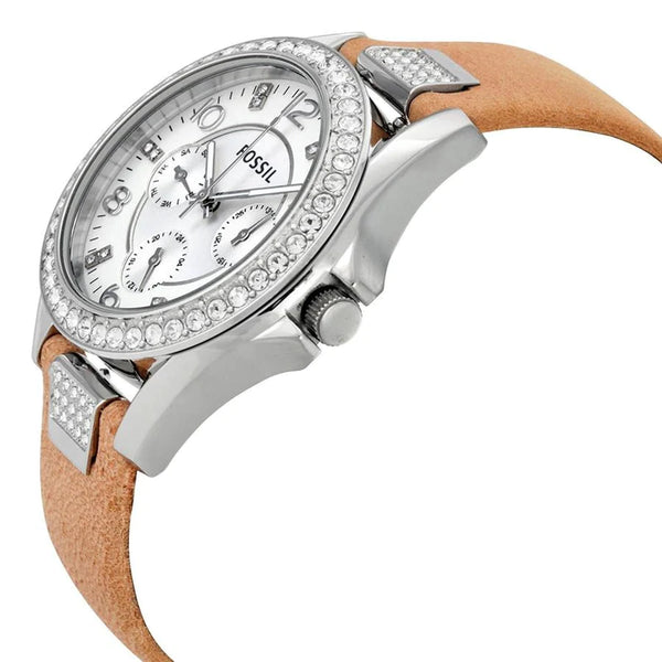 Fossil ES3889 Riley Multifunction Silver Dial Ladies Watch - WATCH ACES