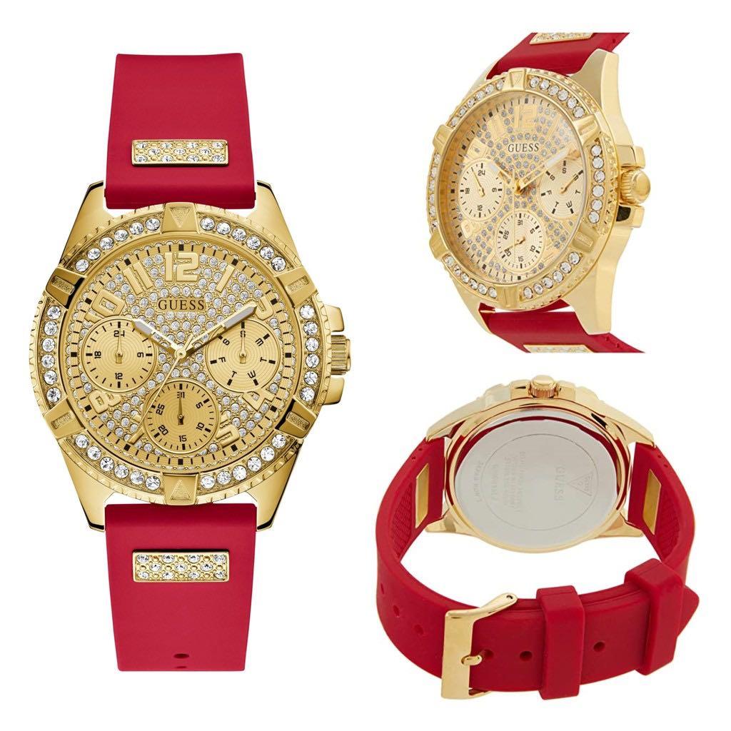 Guess GW0045L2 Frontier Red Silicone Strap Women's Watch