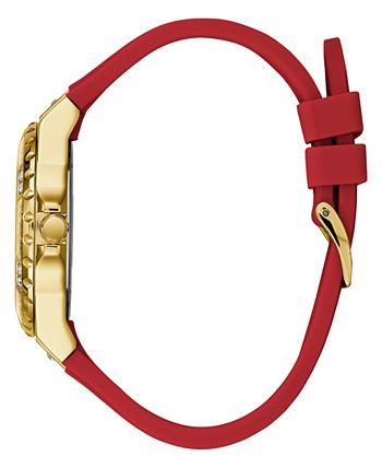 Guess GW0431L1 Gold Tone Case Red Silicone Women’s Watch
