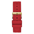 Guess GW0431L1 Gold Tone Case Red Silicone Women’s Watch