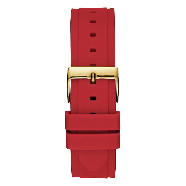 Guess GW0431L1 Gold Tone Case Red Silicone Women’s Watch