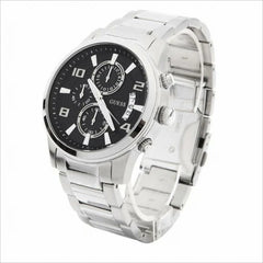 Guess W0075G1 Executive Black Dial Chronograph Stainless Steel Men