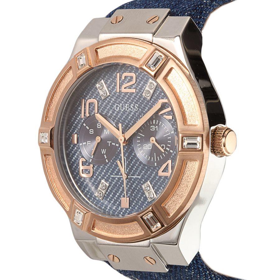 Guess W0289L1 Denim Dial Blue Denim Leather Women's Watch
