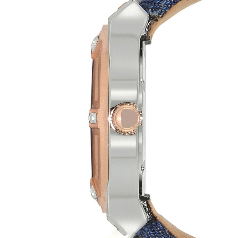 Guess W0289L1 Denim Dial Blue Denim Leather Women's Watch