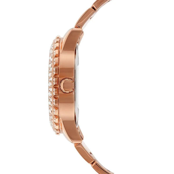 Guess W0335L3 Crystal Paved Rose Gold Ladies Watch - WATCH ACES