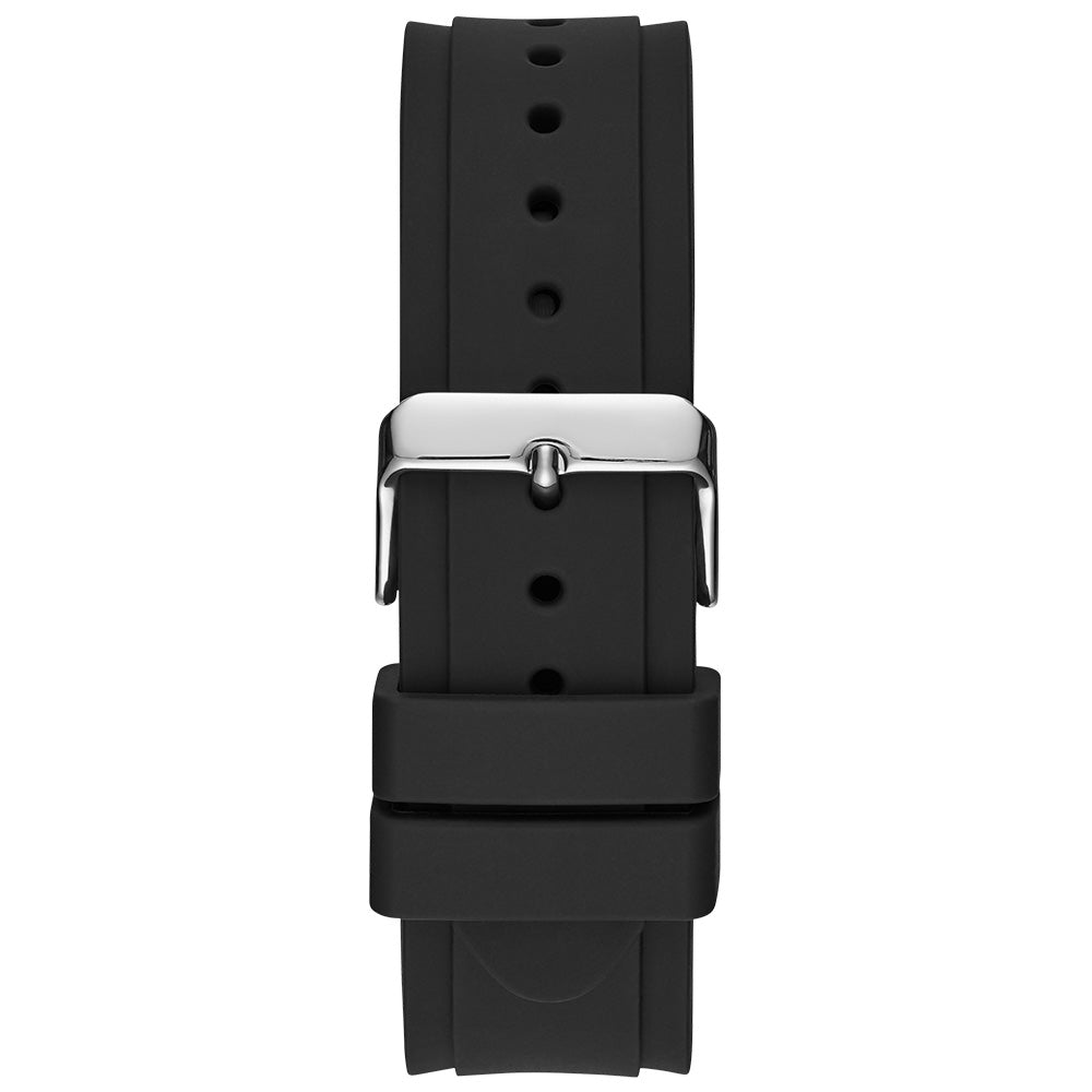 Guess W1049G3 Legacy Quartz White Dial Black Rubber Men's Watch