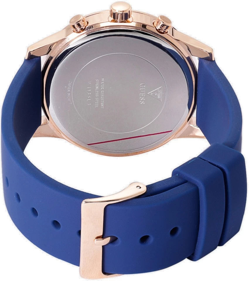 Guess W1135L3 Crystal Blue Silicone Women's Watch