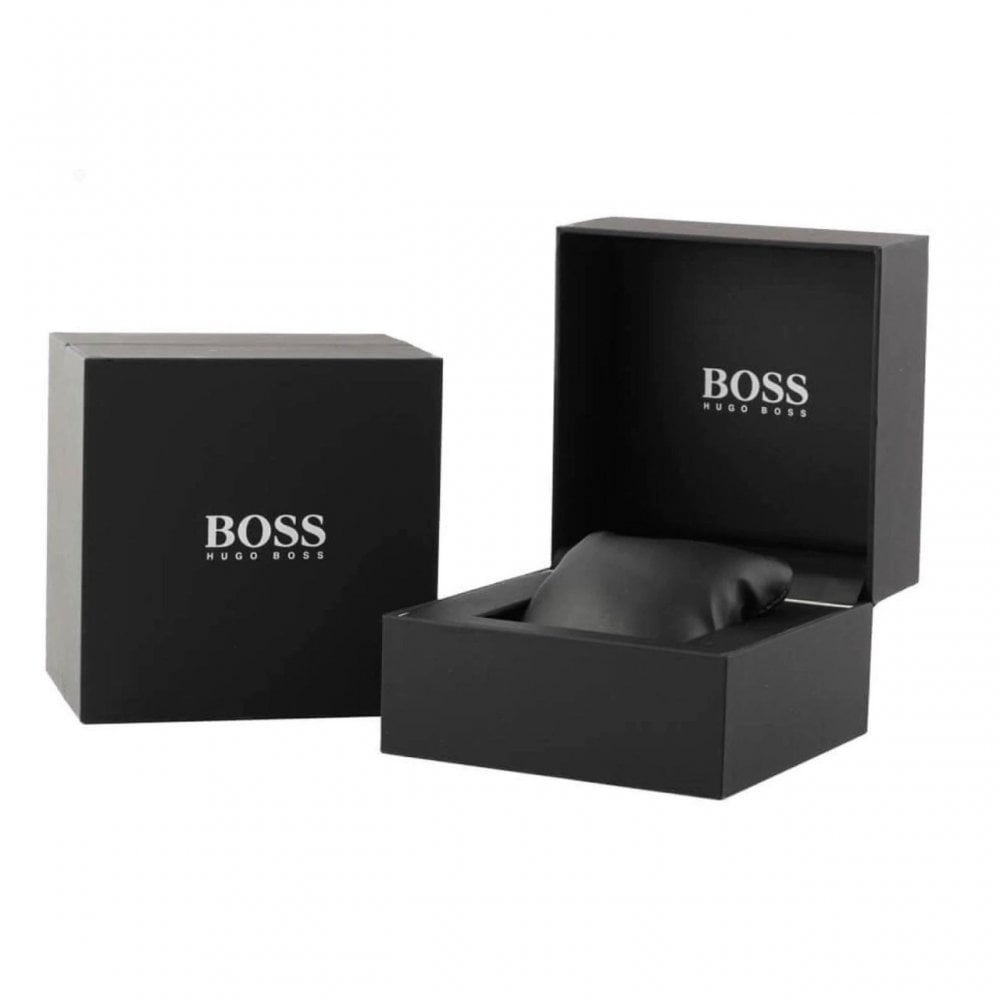Hugo Boss 1513714 Pioneer Black Steel Men's Watch – WATCH ACES